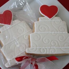 Love Heart Cake Cookies